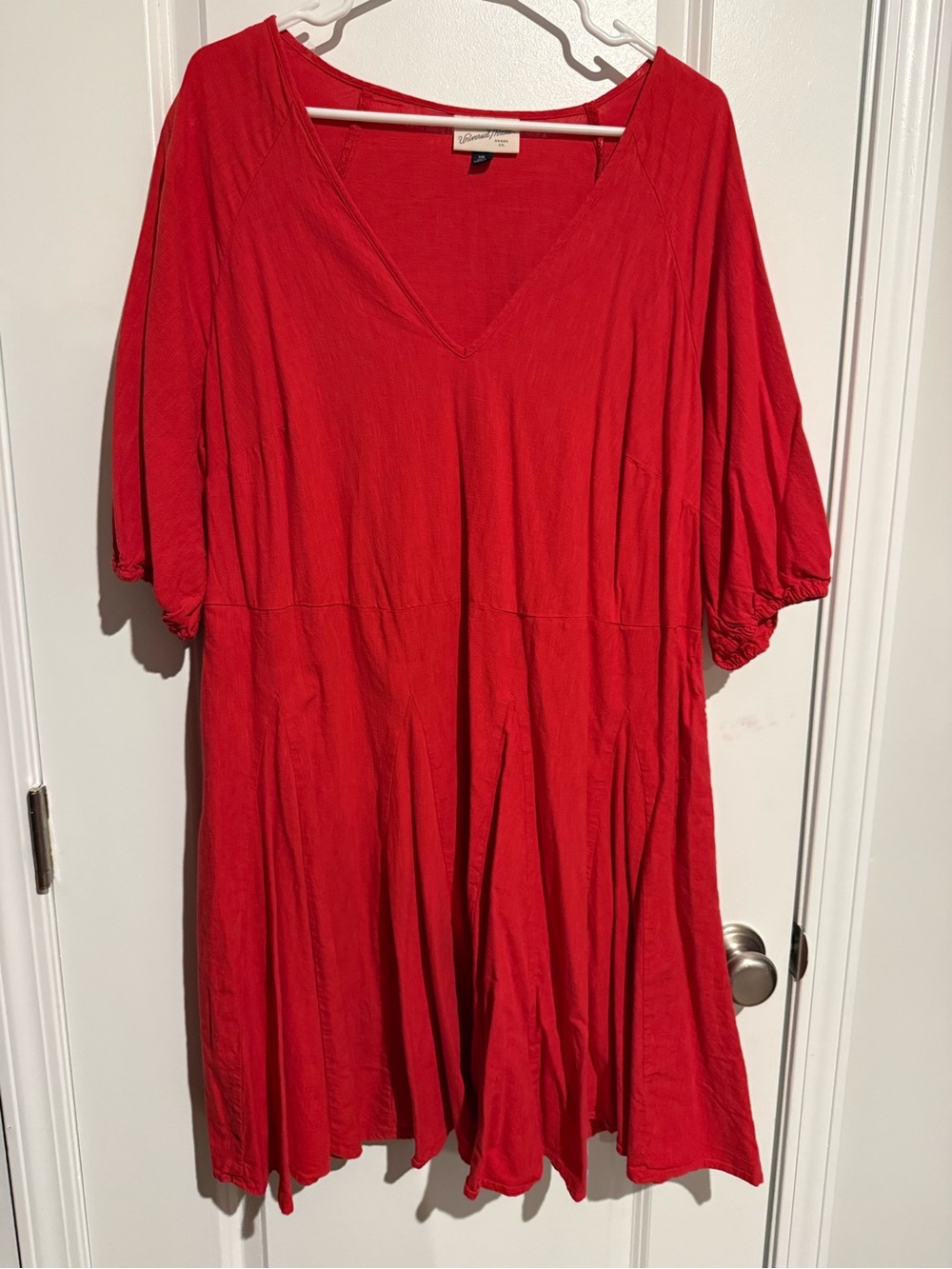 Universal Thread Red V-Neck Tunic Dress